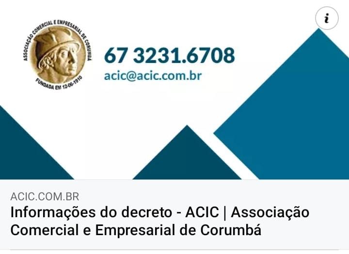 Informações do decreto - ACIC