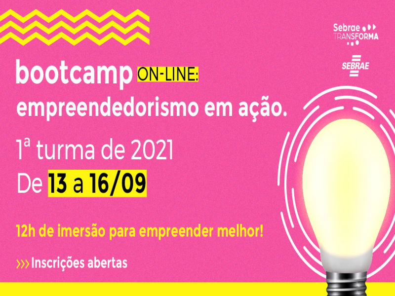  Bootcamp on-line do Sebrae